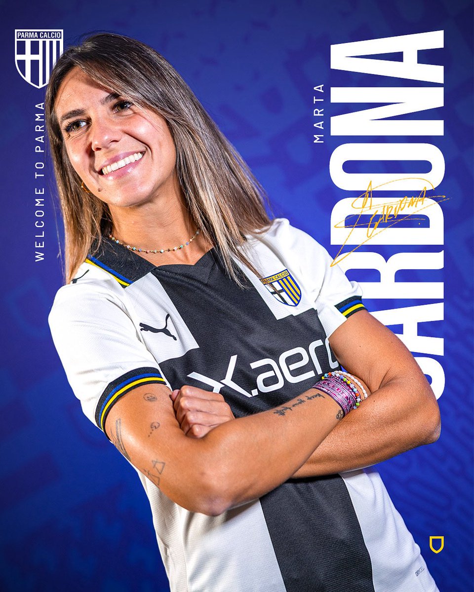 Parma Calcio Women (@parmawomen) on Twitter photo ๐ ๐๐ฅ๐ง๐ ๐๐๐ฅ๐๐ข๐ก๐ โ๏ธ
Marta Cardona รจ una nuova calciatrice del Parma Calcio Women ๐ก๐ต
๐๐ฒ๐ป๐๐ฒ๐ป๐๐๐ฎ ๐ ๐ฎ๐ฟ๐๐ฎ!
โ
Marta Cardona is a new Parma Calcio Women player ๐ก๐ต
๐ช๐ฒ๐น๐ฐ๐ผ๐บ๐ฒ ๐ ๐ฎ๐ฟ๐๐ฎ!
#WelcomeToParma #ForzaParma ๐ ๐๐ฅ๐ง๐ ๐๐๐ฅ๐๐ข๐ก๐ โ๏ธ
Marta Cardona รจ una nuova calciatrice del Parma Calcio Women ๐ก๐ต
๐๐ฒ๐ป๐๐ฒ๐ป๐๐๐ฎ ๐ ๐ฎ๐ฟ๐๐ฎ!
โ
Marta Cardona is a new Parma Calcio Women player ๐ก๐ต
๐ช๐ฒ๐น๐ฐ๐ผ๐บ๐ฒ ๐ ๐ฎ๐ฟ๐๐ฎ!
#WelcomeToParma #ForzaParma