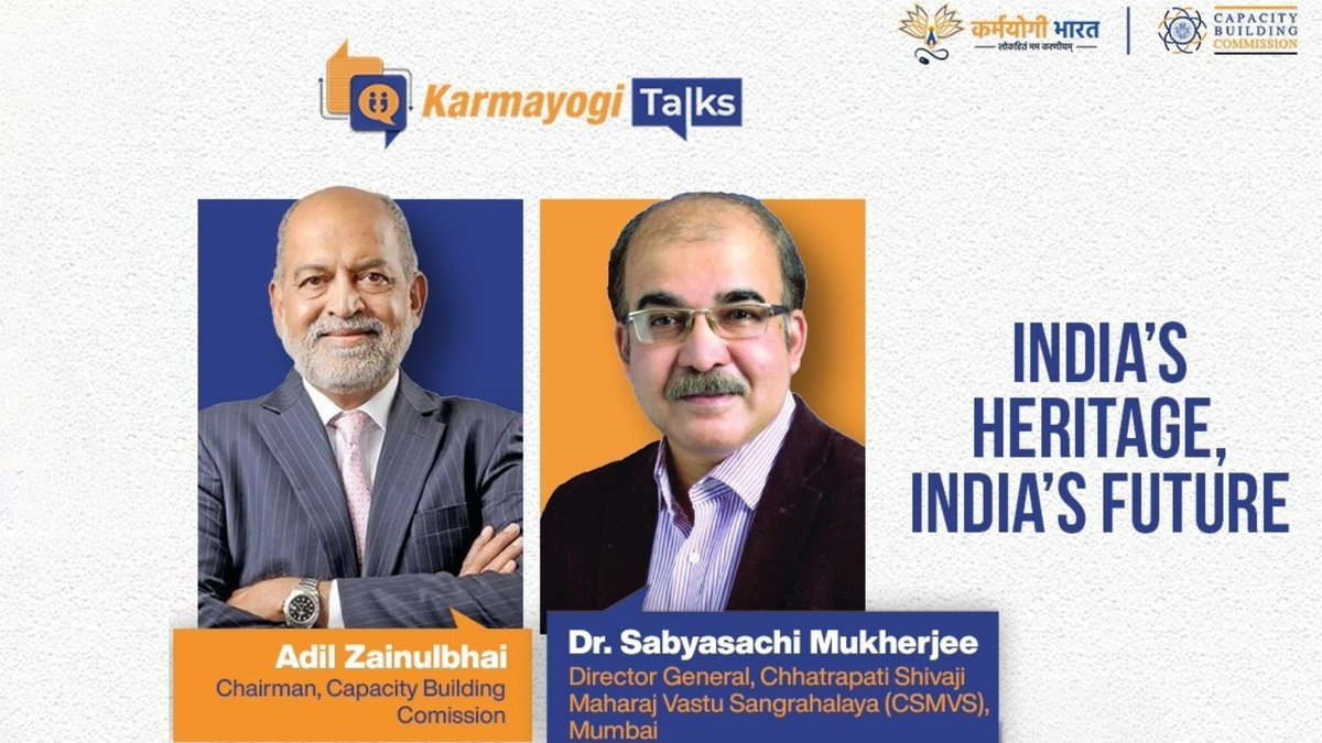 #KarmayogiTalks Ep 30 with Dr. Sabyasachi Mukherjee, DG, CSMVS, showed how cultural institutions stay rooted in heritage &amp; relevant today. With over 8.8K+ enrolments &amp; 10K+ views, it's clear these talks matter! Glad Karmayogi Talks is enabling them. Watch: youtu.be/1MSWtO97ZDQ