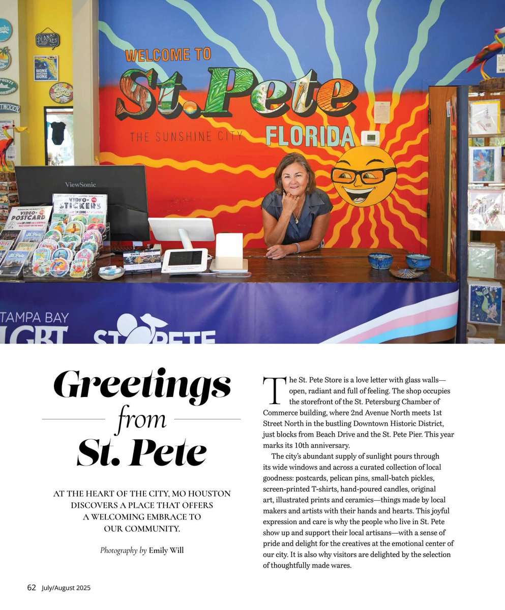 Great profile of one of St. Pete's creative community bright spots: the St. Pete Visitor's Center &amp; Store. "Director of First Impressions" Shelli Hemans helps artists showcase their work &amp; helps visitors walk away w/a bit of St. Pete magic.
hubs.li/Q03wLstz0