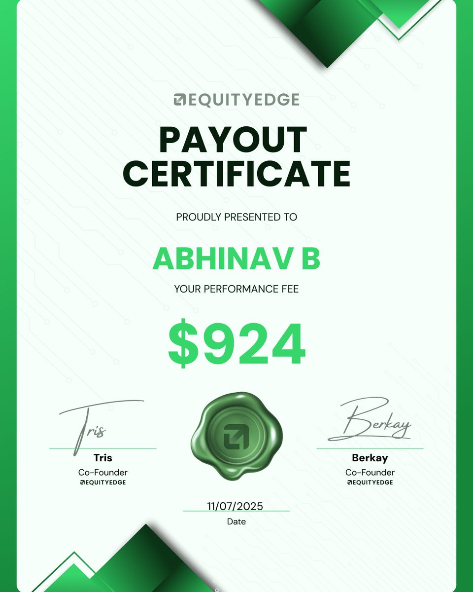 MR_FR1DAY's tweet image. 10th payout from Equity Edge just landed!
ROI so far: 3771% in just 6 months
It’s a game of numbers, and the math speaks for itself.