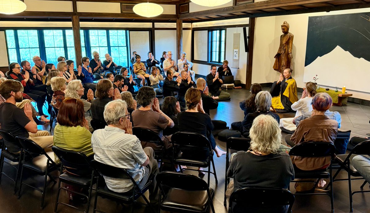 The Inner Practice of Medicine professional training for clinicians is underway at Upaya. Based on Sensei Wendy Dainin Lau's book, "Inner Practice of Medicine," we are grateful to have many physicians with us over the next few days!