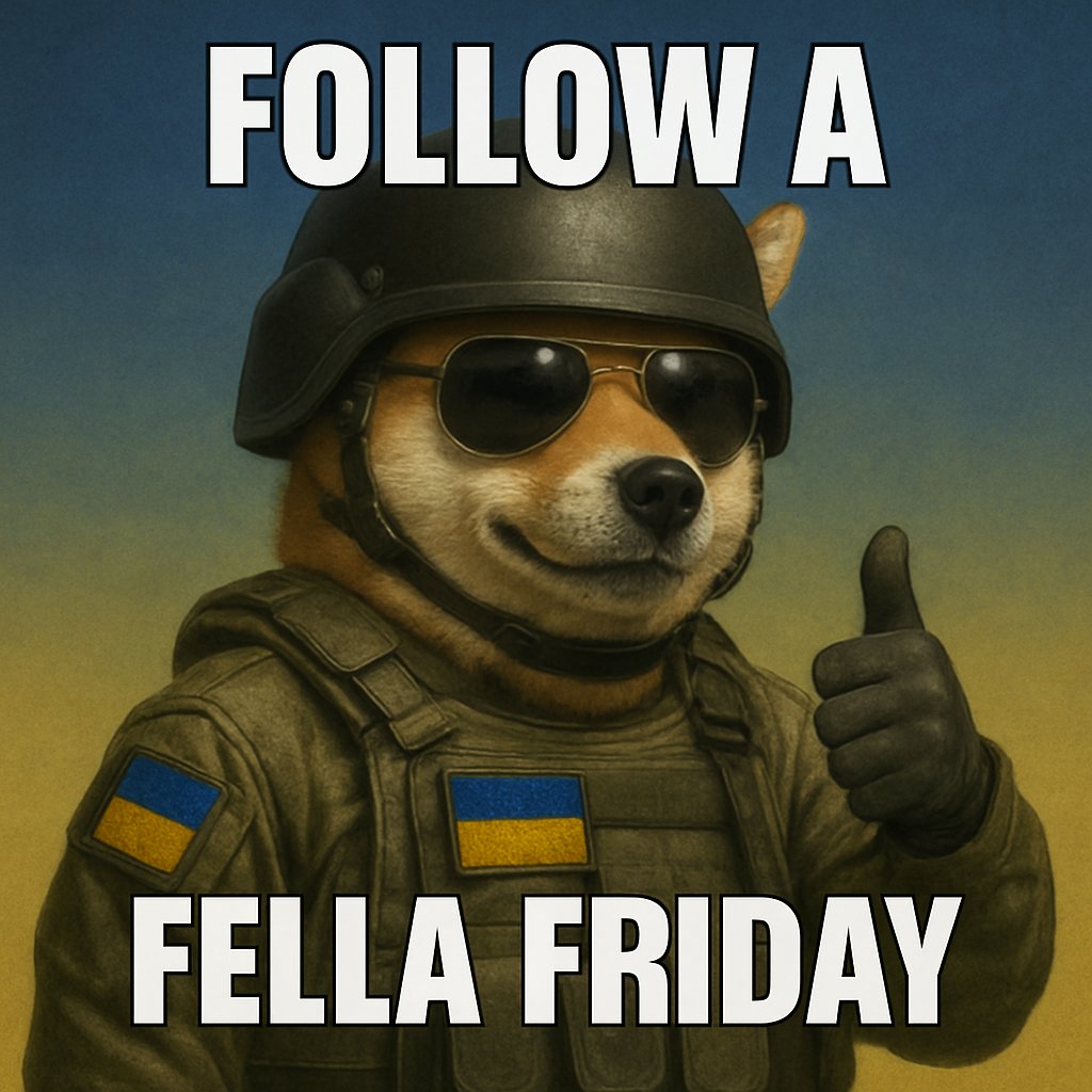 LustigWilly's tweet image. Because it's every #Fellas favorite day
"Follow A Fella Friday"
I have an idea on how to unite #NAFO
1.) Retweet this post.
2.) Reply to this post.
3.) Go into replies, and follow everyone there.
This strategy works well, lets try it out!