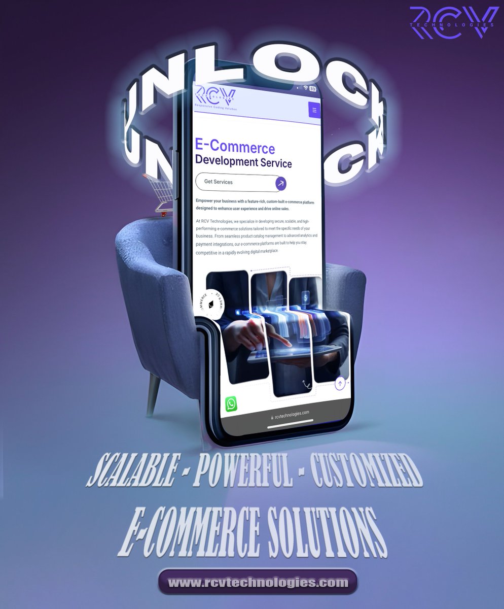 rcvtechno's tweet image. Build scalable, secure, and customized e-commerce platforms with RCV Technologies.

Designed to grow your business and deliver seamless user experiences.

Visit: rcvtechnologies.com

#RCVTechnologies #EcommerceSolutions #BuildWithRCV #TechForGrowth #WebDevelopment
