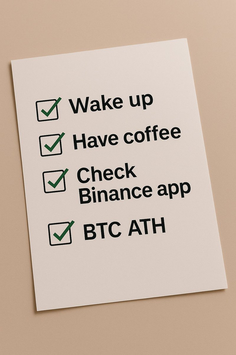 Friday mornings done right👌What would you add? Feels pretty perfect already!

#Binance #BinanceTurns8 #BTCATH