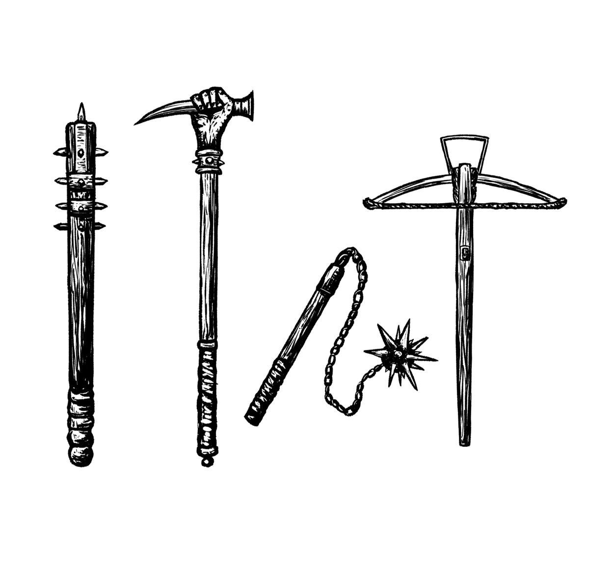 More weapons.
ChaosWood RPG - Forsaken Tombs.

A dark fantasy tabletop role-playing game. Don't let chaos consume you.

Coming soon!

kickstarter.com/projects/xplor…

#ttrpg #rpg #adventure #tabletop
#map #handdrawn