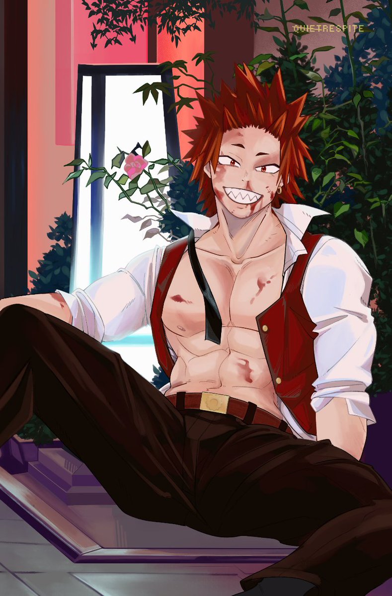 Roughed up Kirishima for <a href="/rriotzine/">Kiri Zine ⚙️ Leftover Sales 6/25</a> 

The main and side zines are available now.  Please take a look ✨