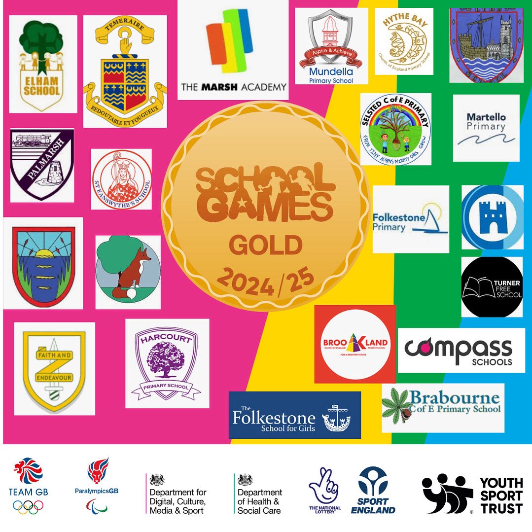 So proud of the schools of the Folkestone and Hythe District! 21 gold School Games Marks so far! You have until 31st July to submit your application! 🏆 ⭐️ 🔥