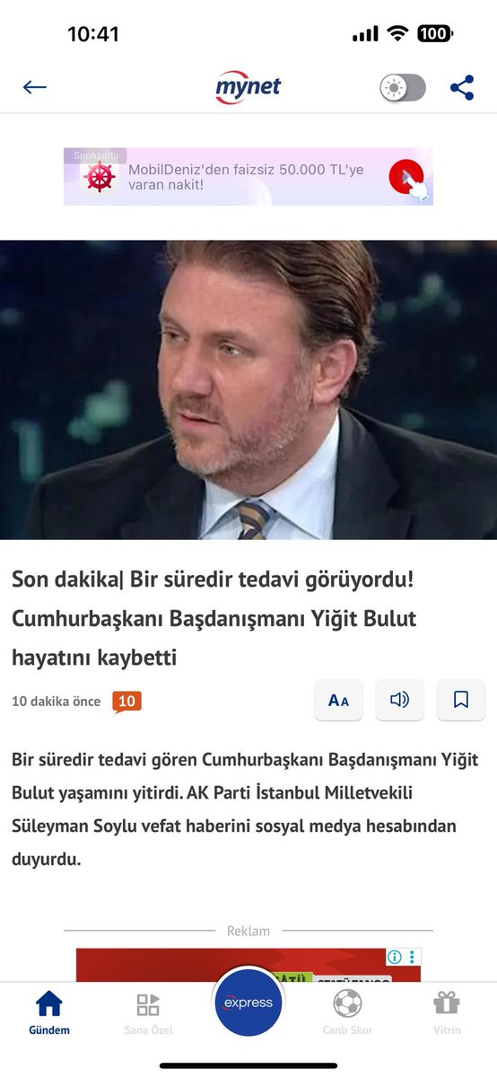 Hayat, doğumdan ölüme değin geçen süre.. Bugün Yiğit Bulut’un ölüm haberi ile her insanın bir kez daha yaşam boyu yaptıklarını düşünmesi ve yanlışlarında Vaz  geçmesi ,düzeltmesi için bir fırsat.. Yiğit Bulut denince aklımıza gelenler  2021 yılında merkez bankası başkanı Naci