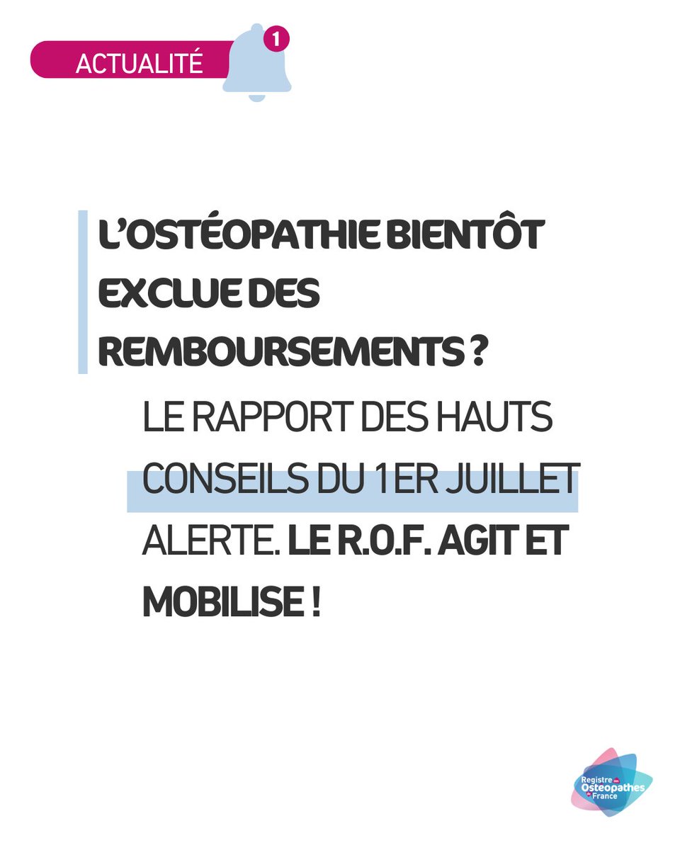 📣 Le R.O.F. prend l’initiative d’une interpellation unitaire auprès de Matignon.
Objectif : s’opposer à l’exclusion de l’ostéopathie des garanties santé.
✅ Défendre l’accès aux soins
✅ Protéger les patients
✅ Porter une voix unie