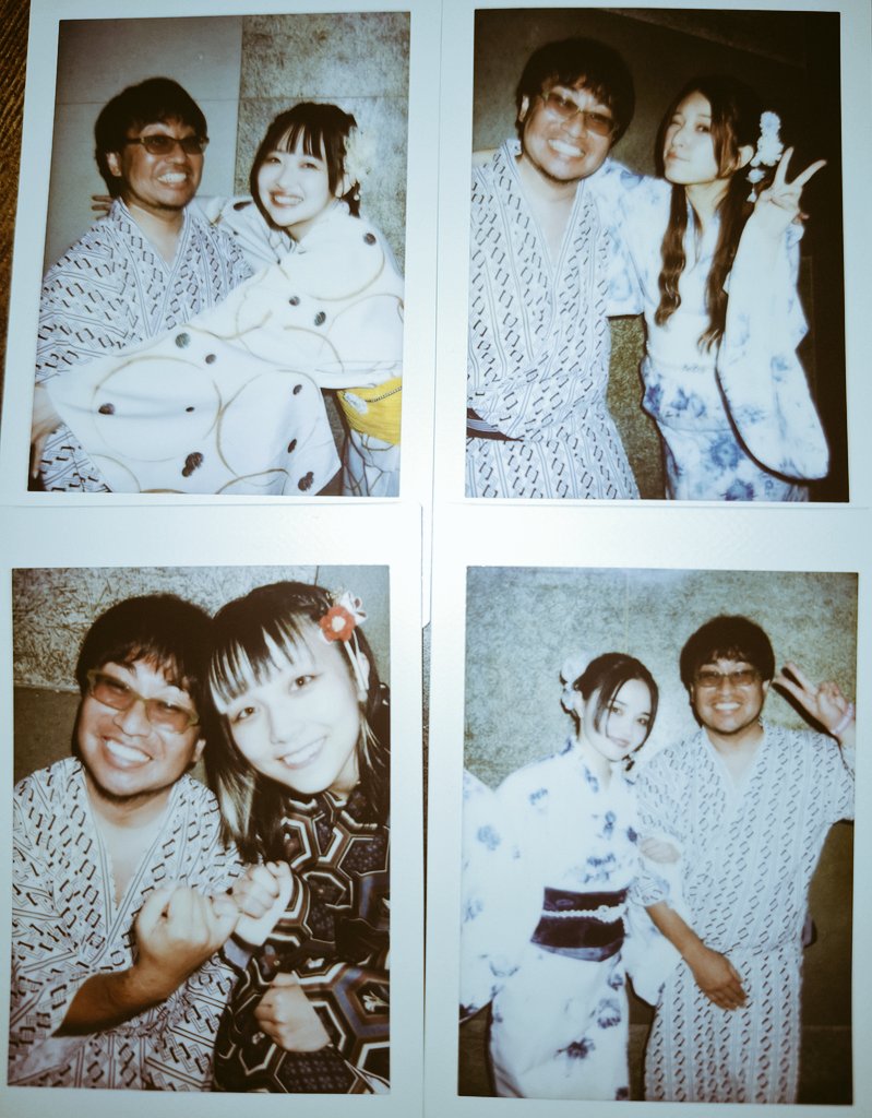 yokosuka22's tweet image. 浴衣に着替えつつ、最早そんなテンションでもないしな…とか思いつつ、メンバーに対面したらそれはそれとして楽しんでしまいました。いいチェキやん。夏ってやっぱり最高だし、PIGGSやっぱり大好きです！！！！！！！！！！！！！！！！！！！！！！！！
　
#PIGGS渋谷 #PIGGS浴衣 #BBS5 #BOOBOOSTAR