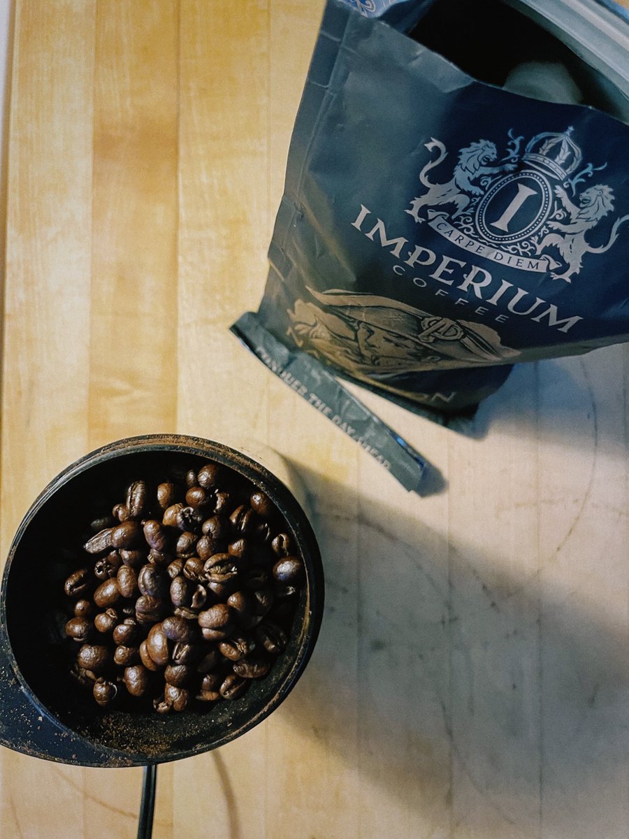 O.W. Root (@necktiesalvage) on Twitter photo Evan does many things very well and one of those things is making coffee. His <a href="/Imperium_Coffee/">Imperium Coffee</a> is fantastic. I’ve been enjoying the Napoleon recently and it’s just lovely.
Conquer the day ahead! Evan does many things very well and one of those things is making coffee. His <a href="/Imperium_Coffee/">Imperium Coffee</a> is fantastic. I’ve been enjoying the Napoleon recently and it’s just lovely.
Conquer the day ahead!
