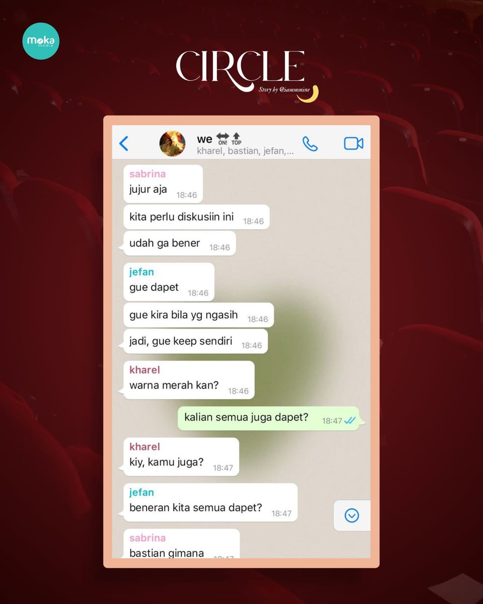 redaksimoka's tweet photo. Pernah dapat paket misterius? Nggak ada petunjuk siapa yang kirim, tapi isinya seolah tahu hal yang selama ini kamu simpan rapat-rapat. Bahkan hal-hal yang nggak mau kamu ingat seumur hidup.🤐🤫

SEGERA TERBIT, "CIRCLE"🔐
Story by @iammmine

#AlternateUniverse https://t.co/4kIYoQmh7a