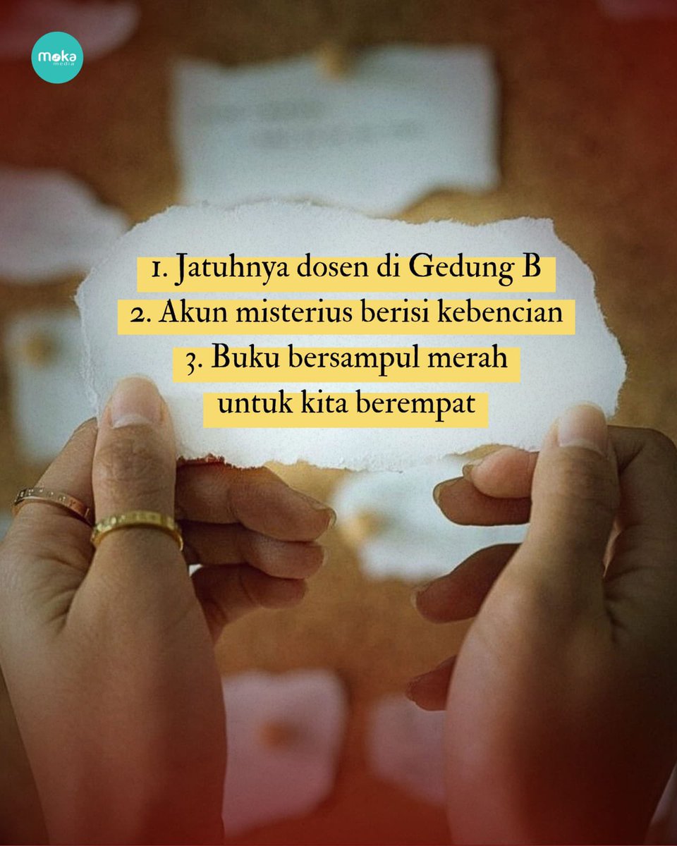 redaksimoka's tweet photo. Pernah dapat paket misterius? Nggak ada petunjuk siapa yang kirim, tapi isinya seolah tahu hal yang selama ini kamu simpan rapat-rapat. Bahkan hal-hal yang nggak mau kamu ingat seumur hidup.🤐🤫

SEGERA TERBIT, "CIRCLE"🔐
Story by @iammmine

#AlternateUniverse https://t.co/4kIYoQmh7a