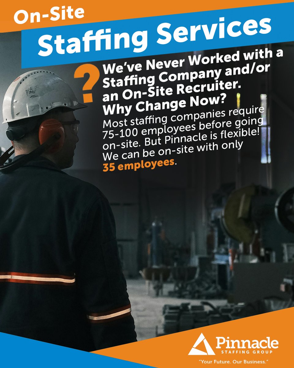 pinnaclegroups's tweet photo. Get the dedication of a full-time recruiter, plus our value added #Marketing and #RiskManagement services.
https://t.co/IMzAIQwUbz
#Staffing #StaffingCompany #StaffingFirm #StaffingAgency #StaffingPartner #StaffingSolutions #OnSiteStaffing #RiskManagement #EmployeeSafety https://t.co/oQMPUCnGoo
