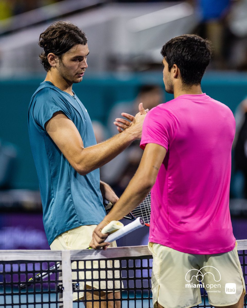 MiamiOpen's tweet image. π 2023 β π Quarterfinals β Alcaraz def. Fritz, 6-4, 6-2
Who will earn their spot in the final?