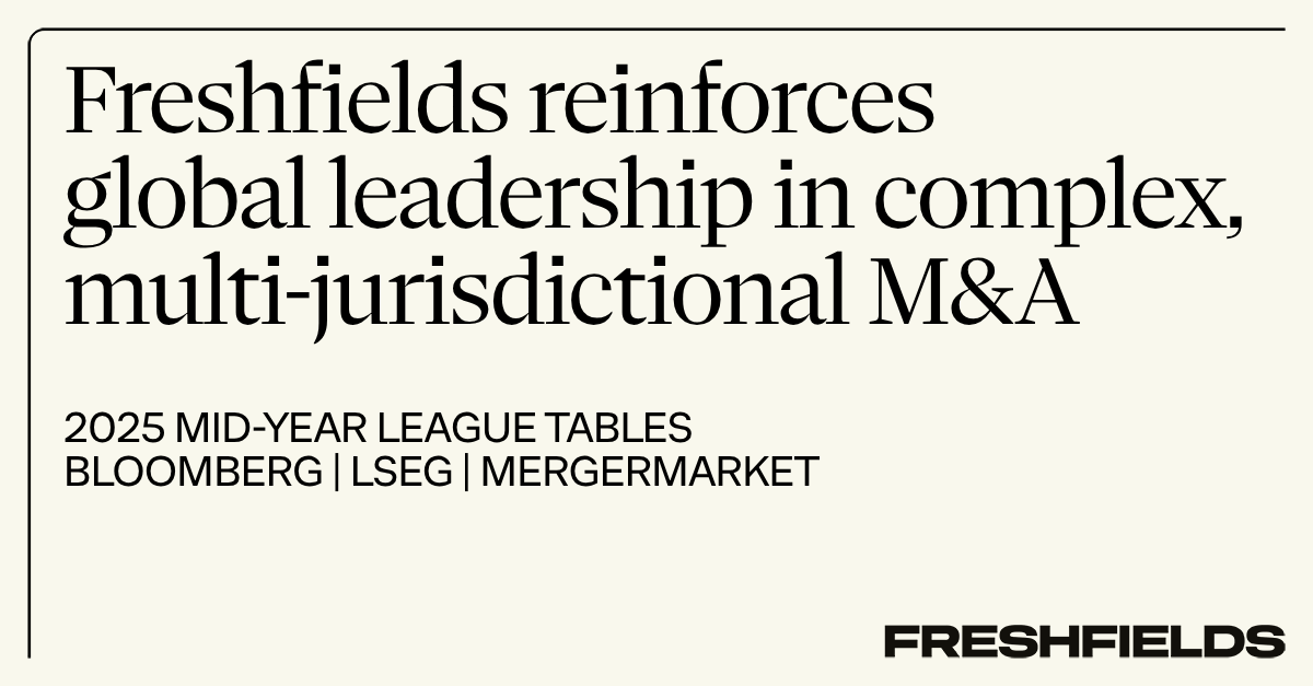 We have once again secured top tier rankings in the Bloomberg, Mergermarket and LSEG capital markets league tables for H1 2025 - reinforcing our global leadership in complex, multi-jurisdictional M&amp;A.

Learn more: okt.to/1PIRhl