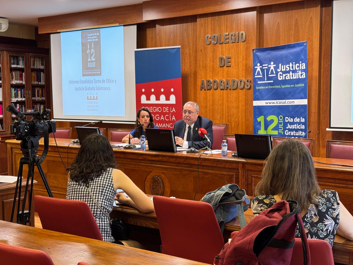icasalamanca's tweet photo. ⚖️Hoy, en el #DíaJusticiaGratuita y del #TurnoDeOficio, reconocemos la labor esencial de quienes garantizan el acceso a la justicia los 365 días del año.

📊Sin Justicia Gratuita no hay justicia para todos. Sin condiciones dignas, peligra su futuro.

🔗https://t.co/ahiaF5XRrZ https://t.co/OOPaxbl14w