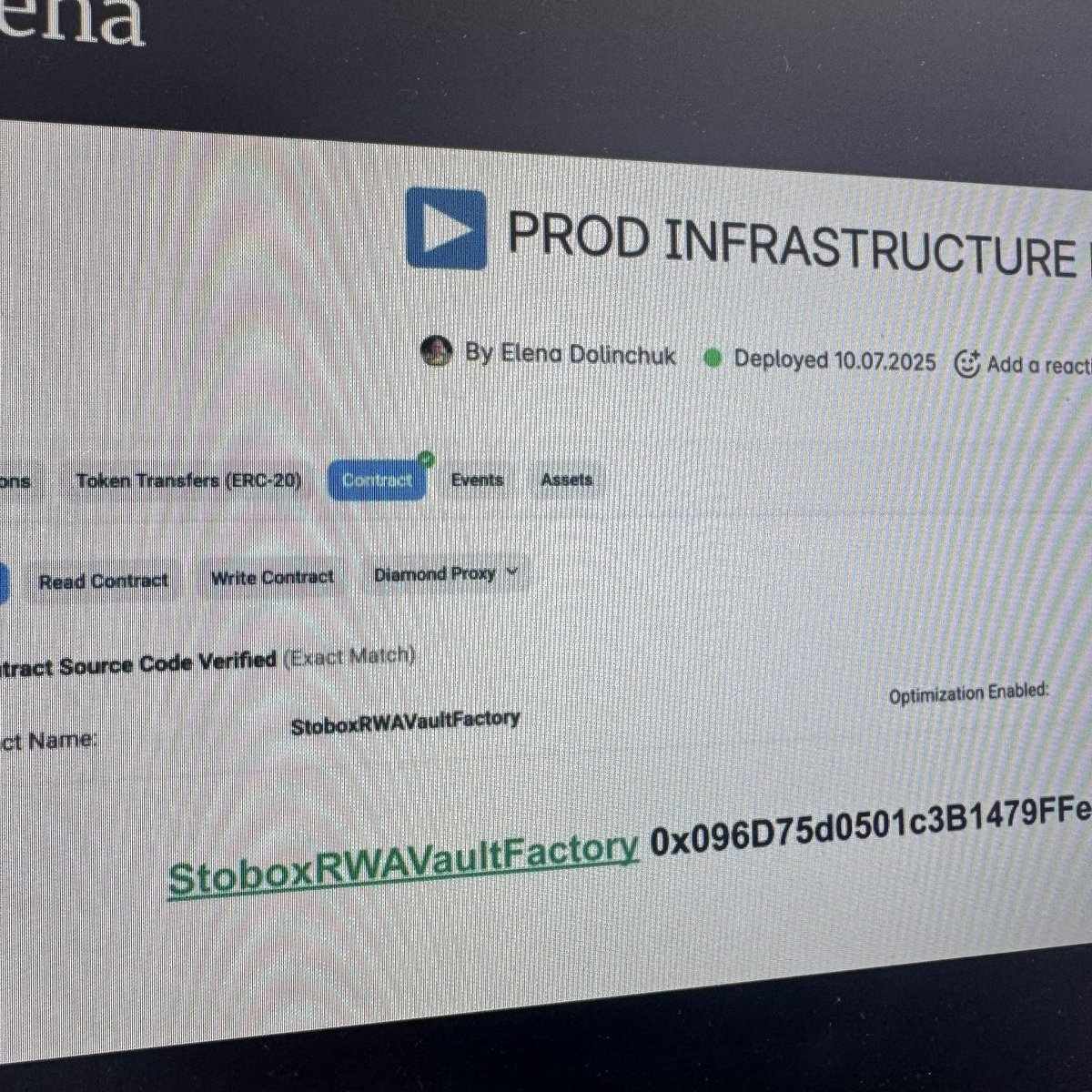 DeyevGene's tweet image. Stobox RWA Vault Factory on @arbitrum is deployed! First tokenized assets are coming soon! What a great day! 🥳😎@StoboxCompany #Stobox #Stobox4 $STBU #RWA