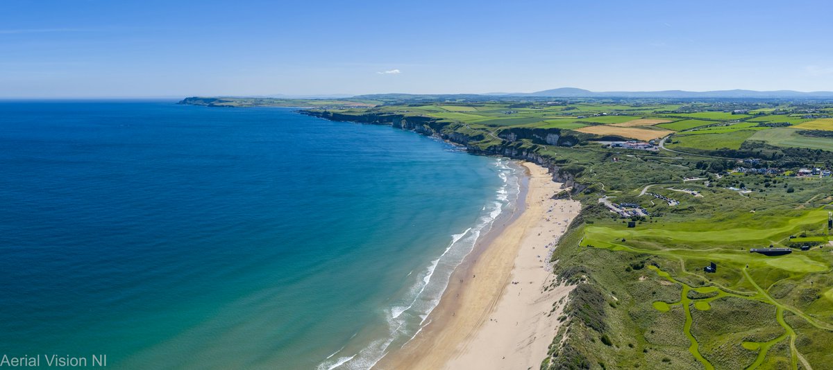 Royal Portrush is hosting the 153rd Open next week and the Golf Course looks great in the morning sunshine. Spectacular views await the competitors and spectators who will converge each day to enjoy the game. Hope this great weather holds for them. <a href="/royalportrush/">Royal Portrush Golf Club</a> <a href="/VisitPortrush/">Visit Portrush</a>