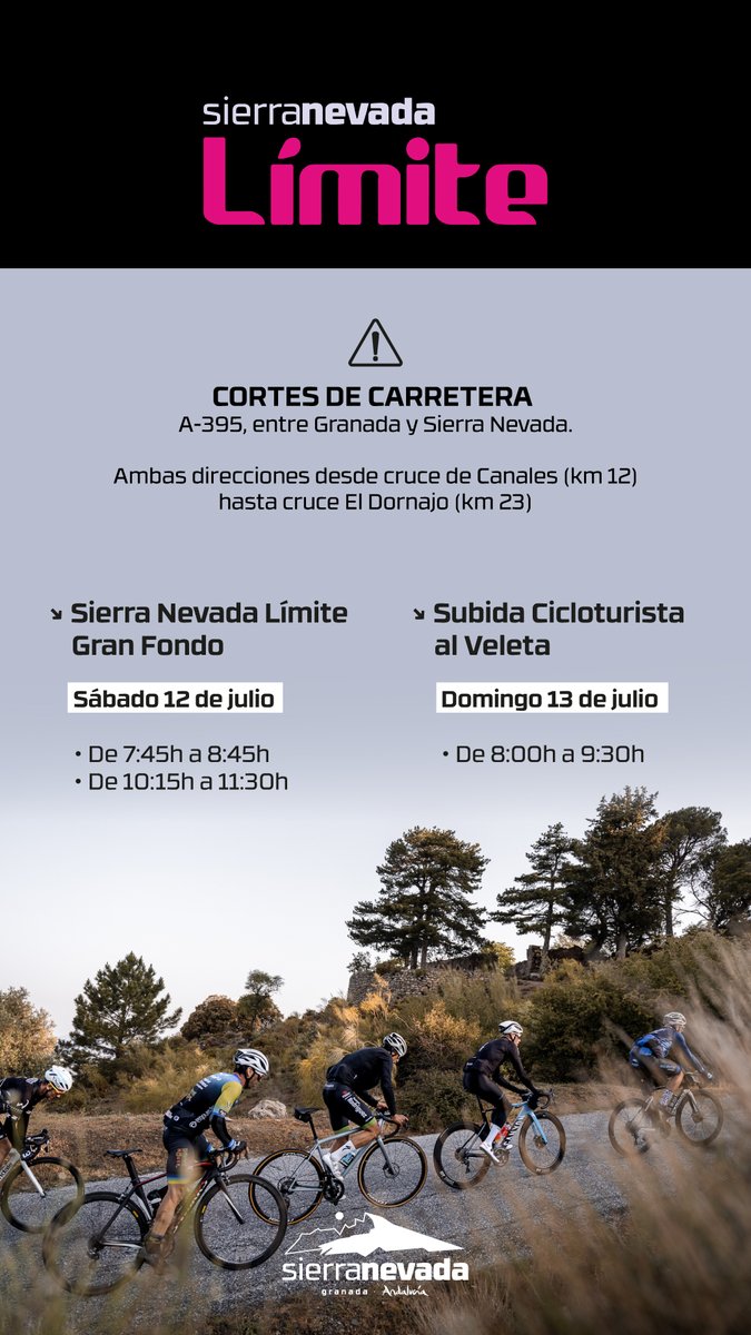🚴‍♂️La Sierra Nevada Límite calienta motores 🚴‍♂️
👇Información importante 👇
#ciclislo #lalímite #sierranevadalímite #sierranevada