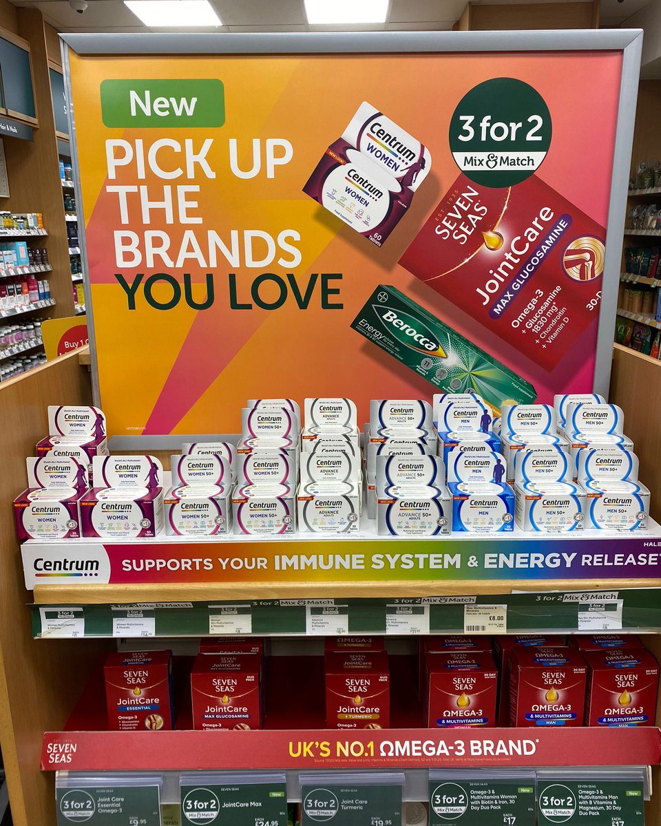 Stock up and save at Holland &amp; Barrett! 💚

Get 3 for 2 on a mix &amp; match of the brands you love - health, wellness &amp; value all in one!✨

#hollandandbarrett #welness #3for2 #healthy