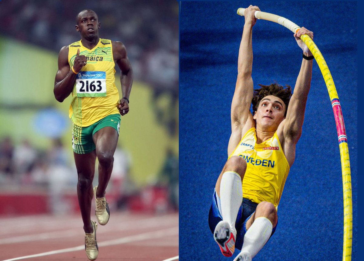 🤔 Empiezo a tener dudas sobre quién es el MEJOR ATLETA de todos los tiempos. Hasta hace poco, Usain Bolt parecía indiscutible… pero lo de Mondo Duplantis empieza a ser de otro planeta.
¿Estamos viendo al nuevo GOAT del atletismo?