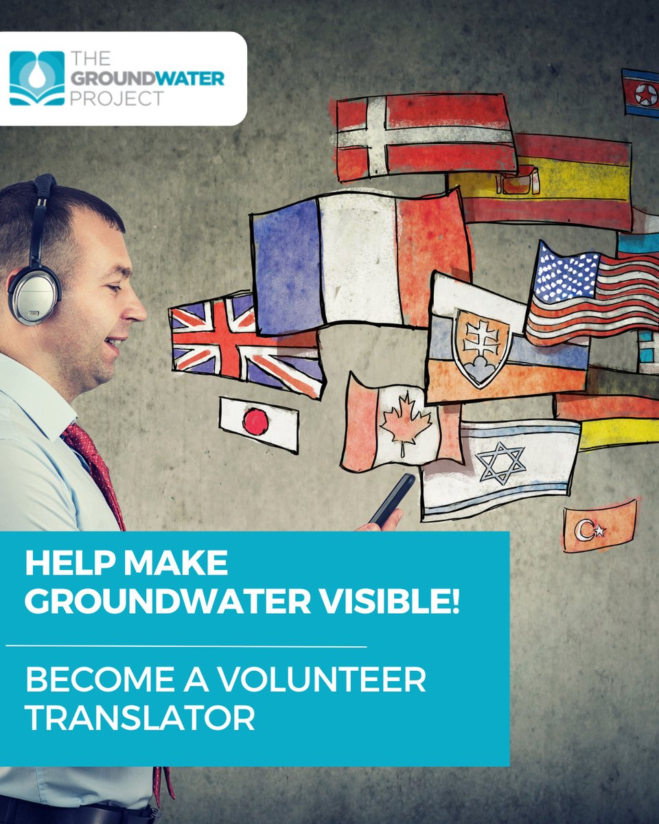 Join us in democratizing access to free, high-quality groundwater education in your language! Become a volunteer translator for the Groundwater Project book today! 💦

To volunteer, contact our Translation Coordinator, Emily Horodezny, at: ehorodezny@gw-project.org