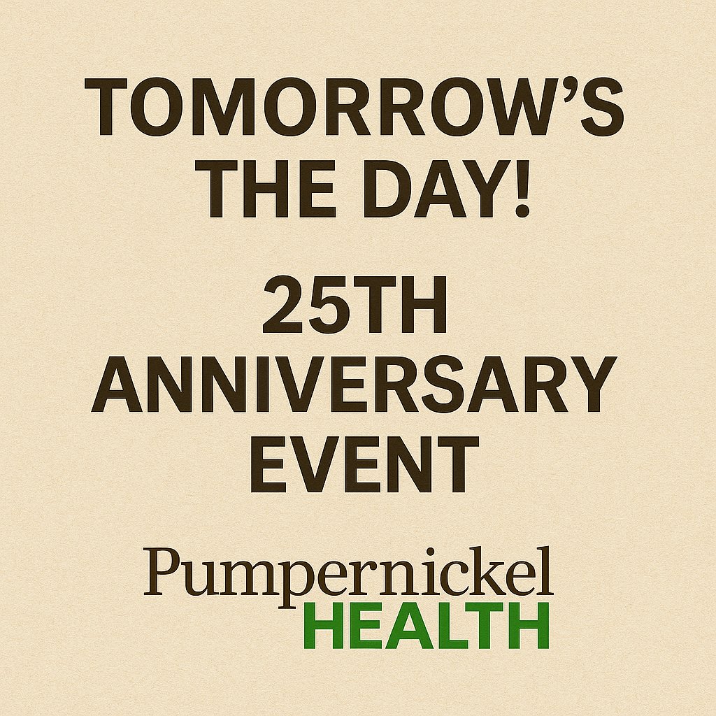 ✨ Tomorrow’s the day! Join us to celebrate Waheed’s 25th anniversary as owner of Pumpernickel Health.
15% off ALL Viridian, NaturesPlus and A.Vogel product
Walk in anytime from 11am-3pm.
19th July
Free food, drinks &amp; raffles
Let’s show him how much Bedford appreciates him.