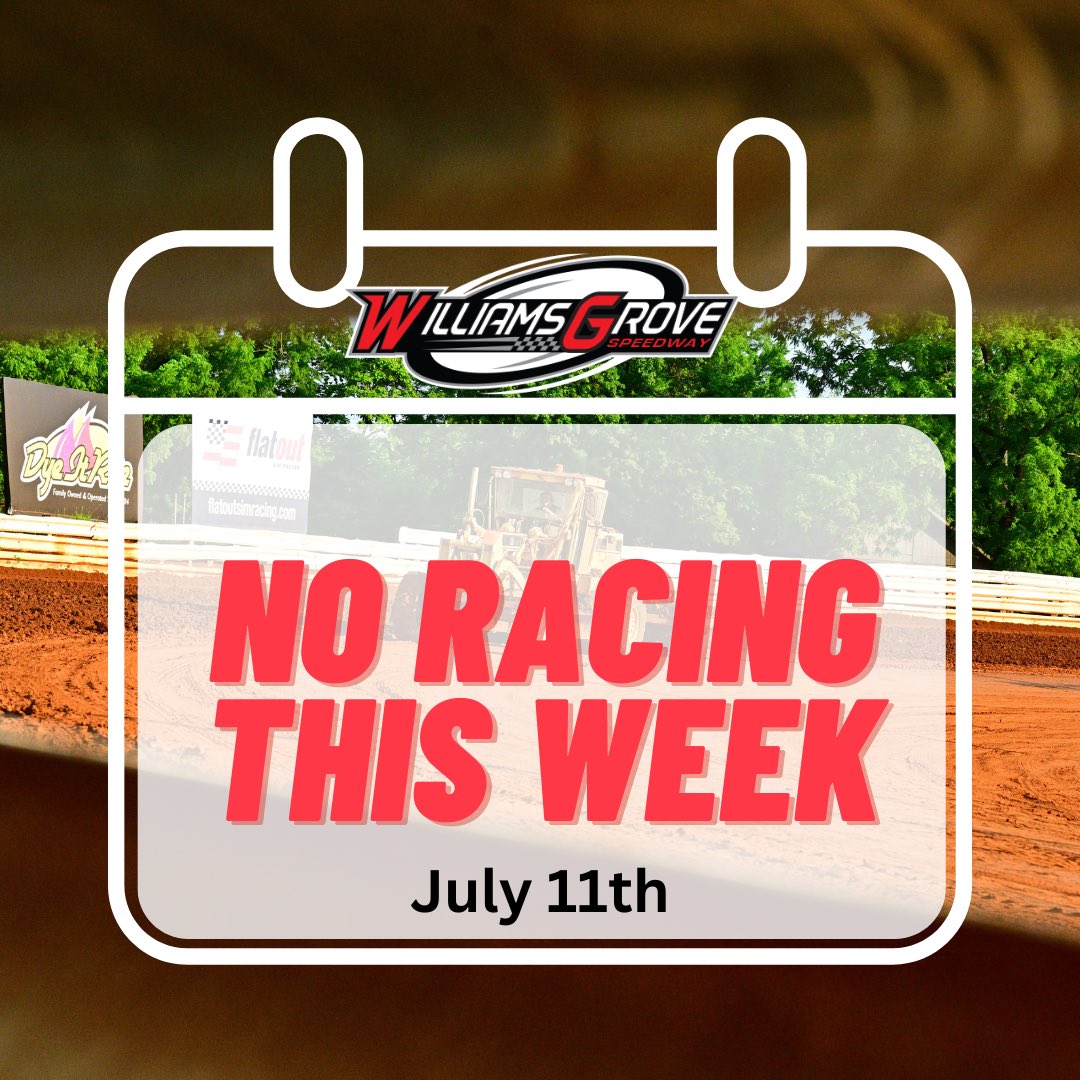 Williams Grove Speedway (@williamsgrove) on Twitter photo ๐ ๐๐จ ๐๐๐๐ข๐ง๐ ๐๐ก๐ข๐ฌ ๐๐๐๐ค ๐๐ญ ๐๐ก๐ ๐๐ซ๐จ๐ฏ๐ ๐
After an incredible stretch of action during Pennsylvania Speedweek, the Speedway is catching its breath to give our teams a well-deserved break!
But donโt worry โ weโll be back in a big way next Friday, July 18th ๐ ๐๐จ ๐๐๐๐ข๐ง๐ ๐๐ก๐ข๐ฌ ๐๐๐๐ค ๐๐ญ ๐๐ก๐ ๐๐ซ๐จ๐ฏ๐ ๐
After an incredible stretch of action during Pennsylvania Speedweek, the Speedway is catching its breath to give our teams a well-deserved break!
But donโt worry โ weโll be back in a big way next Friday, July 18th
