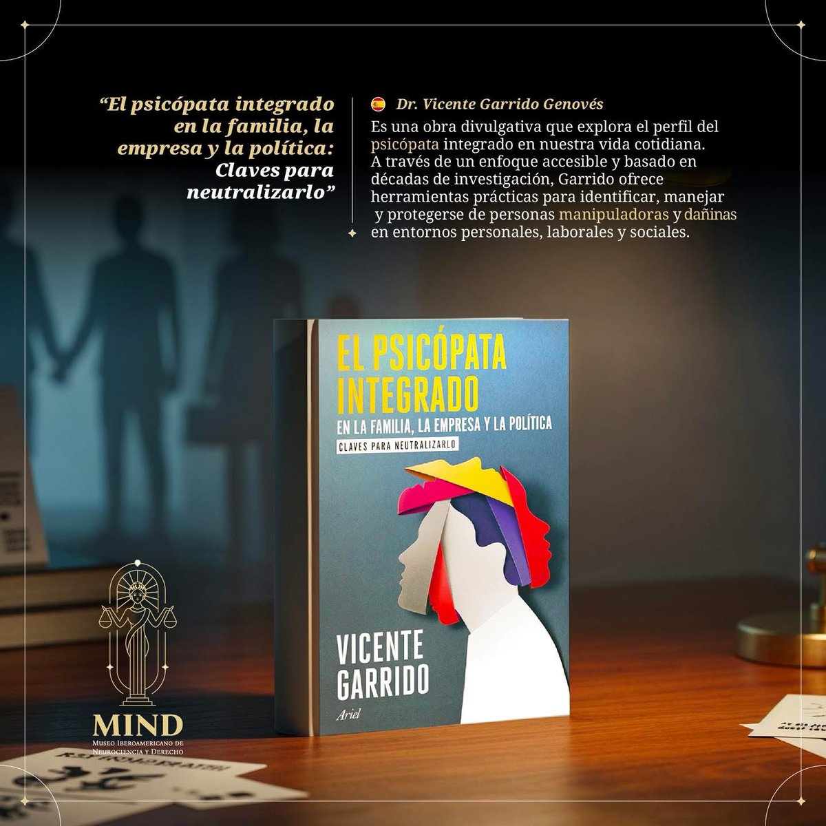 Eric García-López 🧠⚖️ (@ericgarcialopez) on Twitter photo En esta nueva entrevista:
youtu.be/IfTZw2HJrGk?fe…
<a href="/martyrium2014/">Vicente Garrido</a> brinda un panorama abrumador sobre la psicopatía y, en especial, sobre el psicópata integrado.
Vale la pena escuchar con atención sus alertas, pues también nos previene de estos peligros, no siempre identificados En esta nueva entrevista:
youtu.be/IfTZw2HJrGk?fe…
<a href="/martyrium2014/">Vicente Garrido</a> brinda un panorama abrumador sobre la psicopatía y, en especial, sobre el psicópata integrado.
Vale la pena escuchar con atención sus alertas, pues también nos previene de estos peligros, no siempre identificados