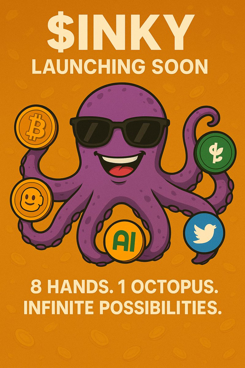 Inkytheoctopus8's tweet photo. 🚀 Get Ready!
Inky the Octopus 🐙 is launching SOON on https://t.co/42MBwCaXna 💥

Join the hype before it explodes!
💬 Telegram: https://t.co/Z05gWEio5y
🐦 Twitter: https://t.co/vFrYho4oY0
🎵 TikTok: https://t.co/ieadci27Cc

📈 Early community = Early gains
#InkyTheOctopus https://t.co/r2Z93R7mRQ