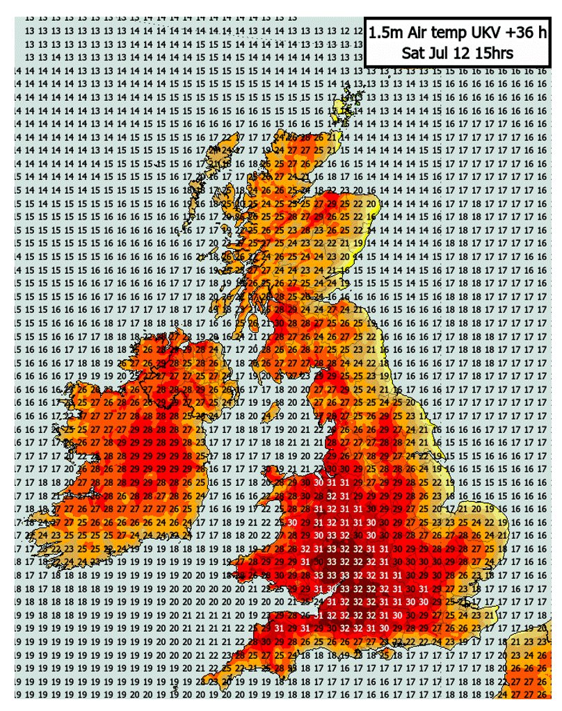 metdesk's tweet image. The third heatwave of the year arrives today with temperatures heading into the low-30s Celsius by Saturday with plenty of sunshine.
Another fine day on Sunday before cooler and more showery weather arrives for Monday. Looking unsettled into next week...
#summer #ukweather