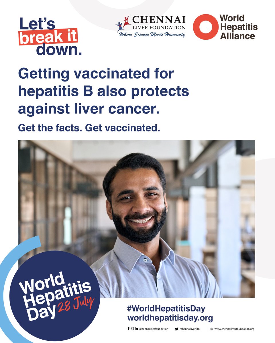 Hepatitis B silently damages the liver and can lead to fatal cancer. Vaccines for Hepatitis B protect you not only against the virus, but also against liver cancer. Don't live in fear. Get vaccinated today.

#WorldHepatitisDay2025 #CLF #HepatitisBVaccine #LiverHealth #Hepetitis
