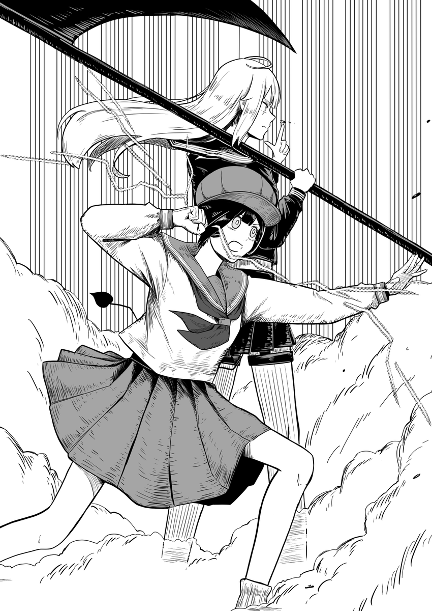 人間と悪魔JK二人組が悪人をボコボコにするお話(8/9)
#漫画が読めるハッシュタグ
#堕天使ユウナ 