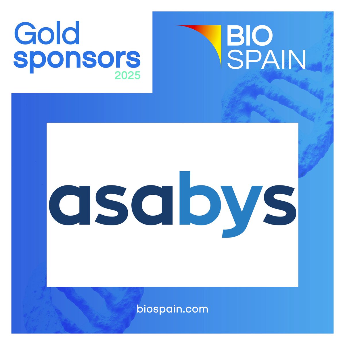 BIOSPAIN_AseBio's tweet image. We are pleased to welcome @AsabysPartners as a #BIOSPAIN2025 Gold Sponsor!
➡️Discover more at: asabys.com
➡️ More information about BIOSPAIN 2025: biospain.com