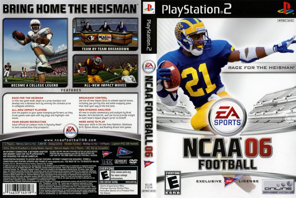 On this day 20 years ago, NCAA 06 was released — and we're still playing it! Long live the greatest college football game ever made.