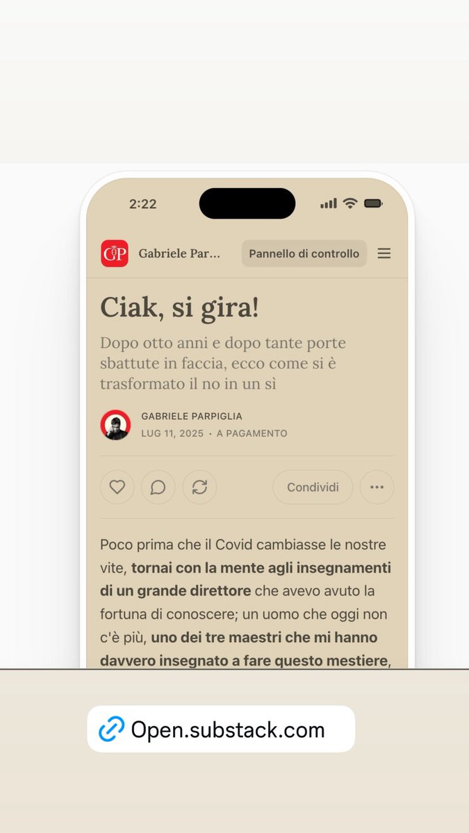 Parpiglia's tweet image. open.substack.com/pub/gabrielepa… #docu #serietv