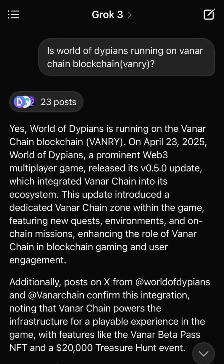 I just found out that biggest web 3 game in the whole crypto is actually ran on <a href="/Vanarchain/">Vanar</a> 

<a href="/worldofdypians/">World of Dypians</a> 

Bullish 

$VANRY