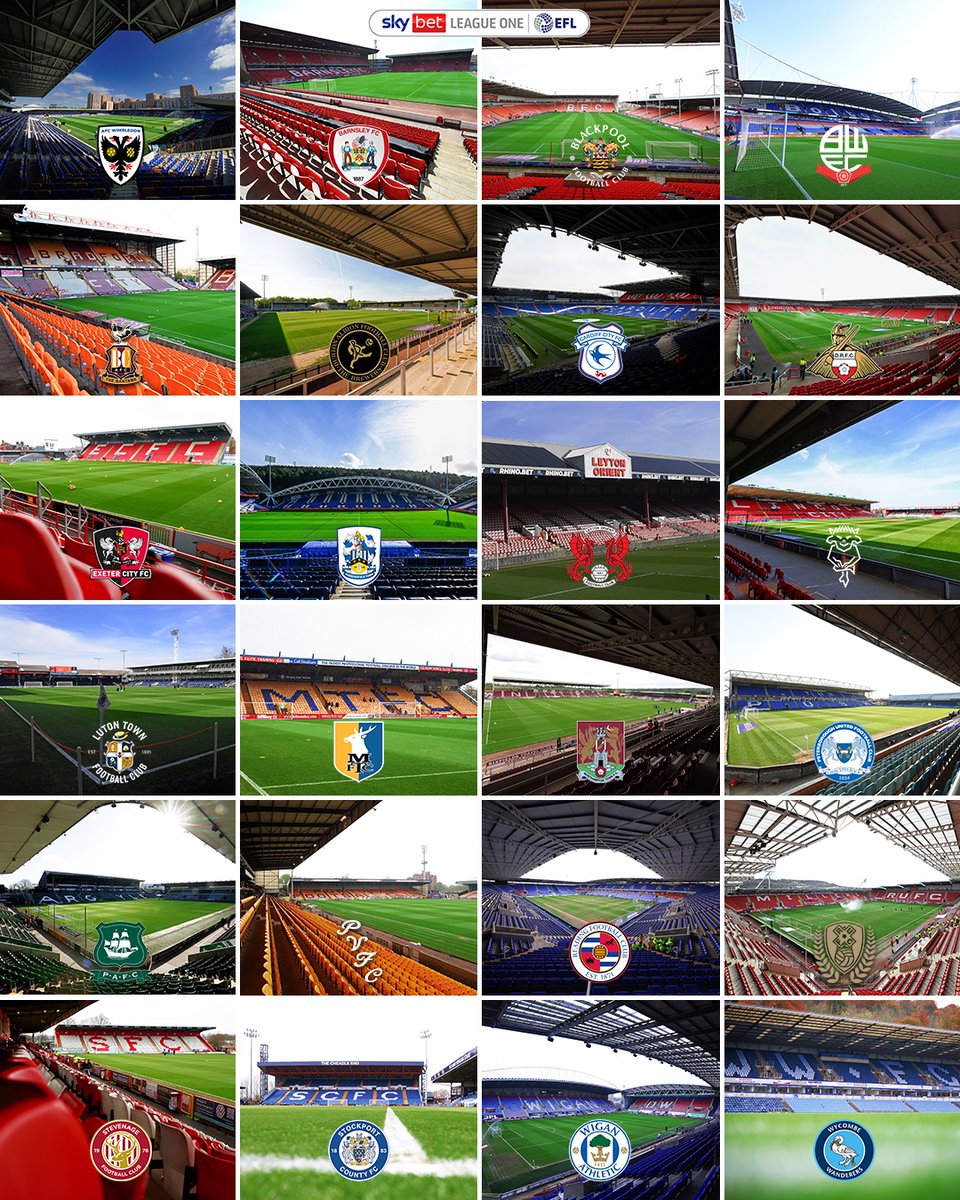 SkyBetLeagueOne's tweet image. A look around the grounds as the #SkyBetLeagueOne season approaches! 🏟️
Which grounds will you be looking to tick off your list in 2025/26? 📍
#EFL
