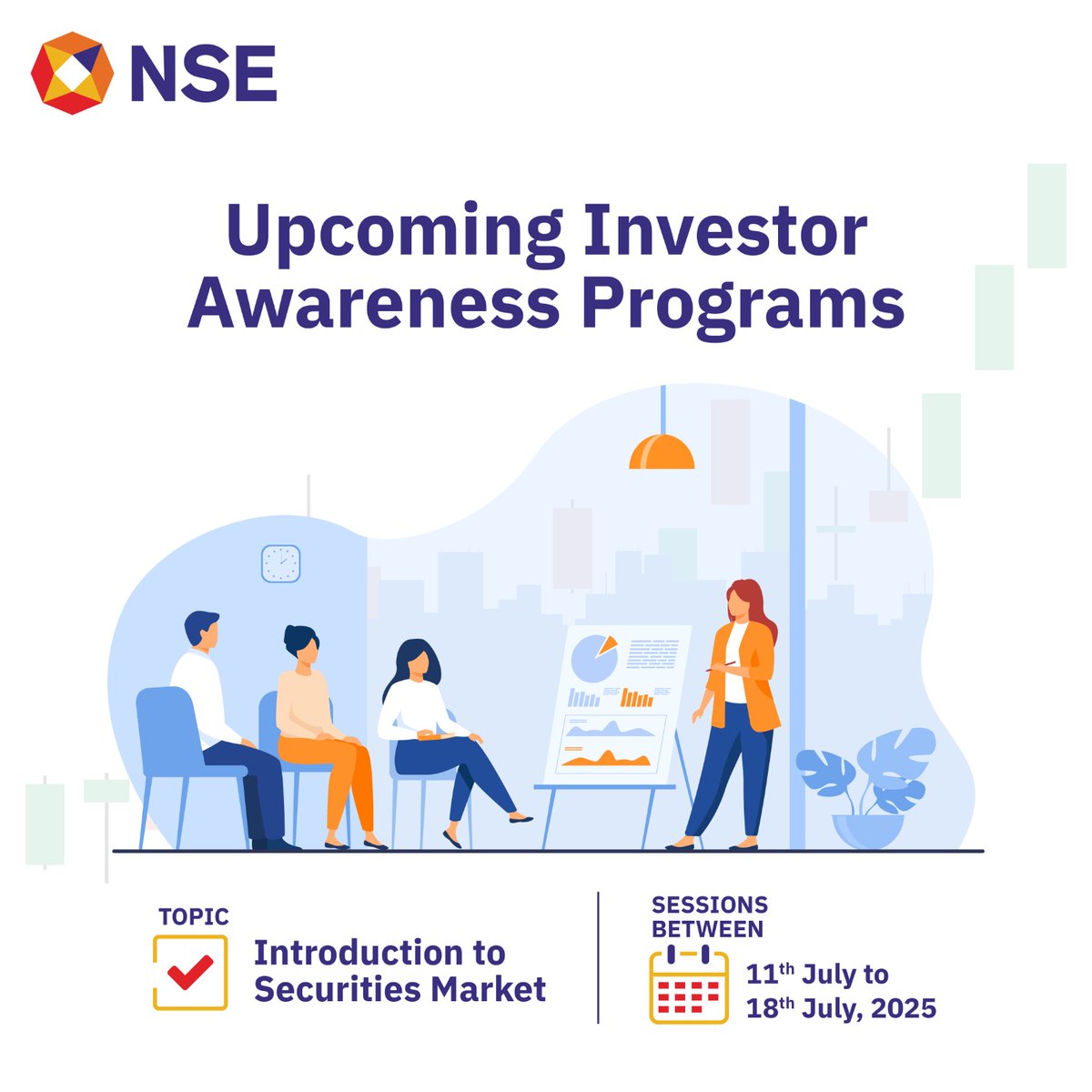 NSEIndia's tweet photo. Know more about the Investor Awareness Programs for the upcoming week. Get all the details at https://t.co/iwttUGaPOc
#NSE #NSEIndia #InvestorAwareness #IAP #InvestorEducation #StockMarket #ShareMarket #InvestorAwarenessPrograms https://t.co/mz46UUEmm3