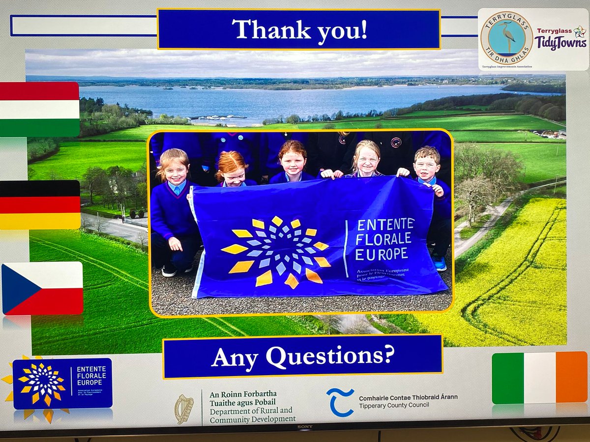 TidyTownsIre's tweet image. Best of luck to Terryglass TidyTowns and @TipperaryCoCo as they welcome the Entente Florale judges for judging today!