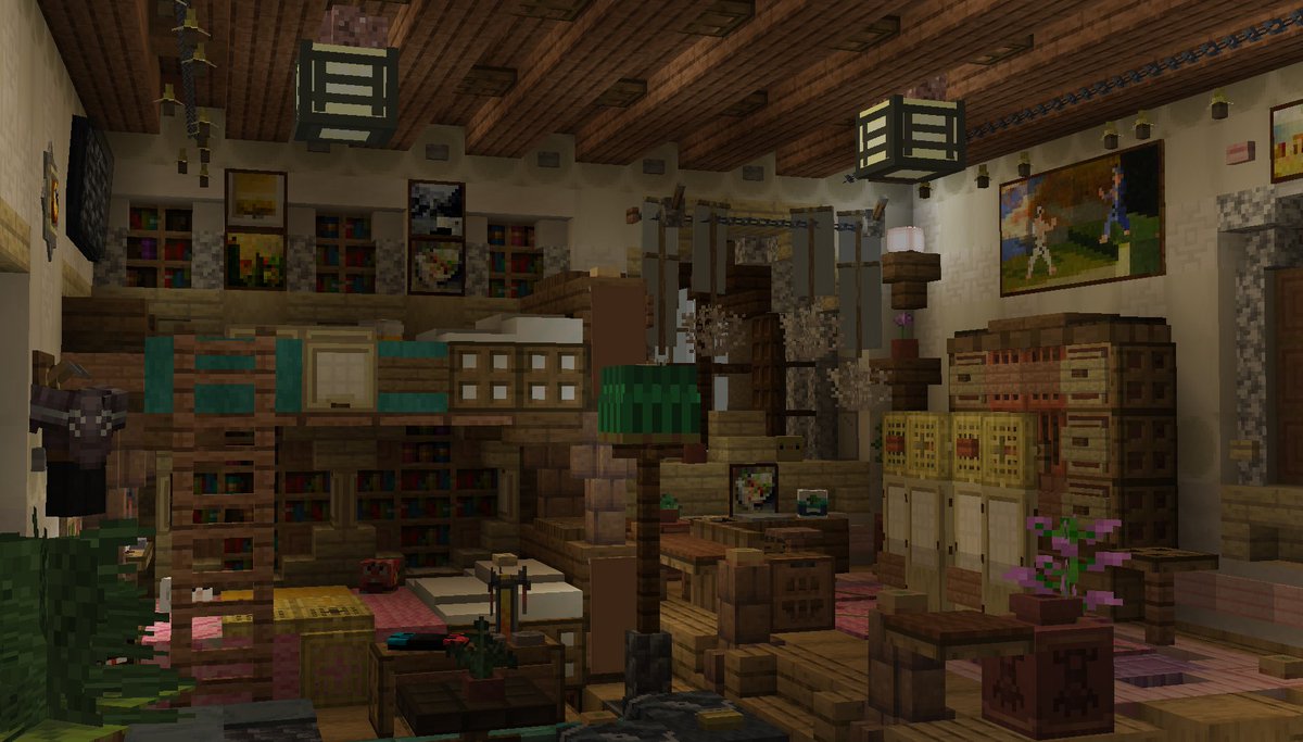Fuwamoco's room...

Small build series[19/35]

--------------------------------------------------
Tags: [#Minecraft #Minecraftbuilds #minecraft建築コミュ #マイクラ #マイクラ建築勉強会 #バニラ建築学部 #Minecraft軍事部 #holoAdvent #FUWAMOCO ]
