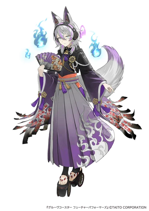【お知らせ】 『#グルーヴコースター フューチャーパフォーマーズ』にて「鬼塚乱」、「稲荷ヶ原焔」のキャラクターデザインとイラストを担当させていただきました!何卒よろしくお願いします! #グルコスFP