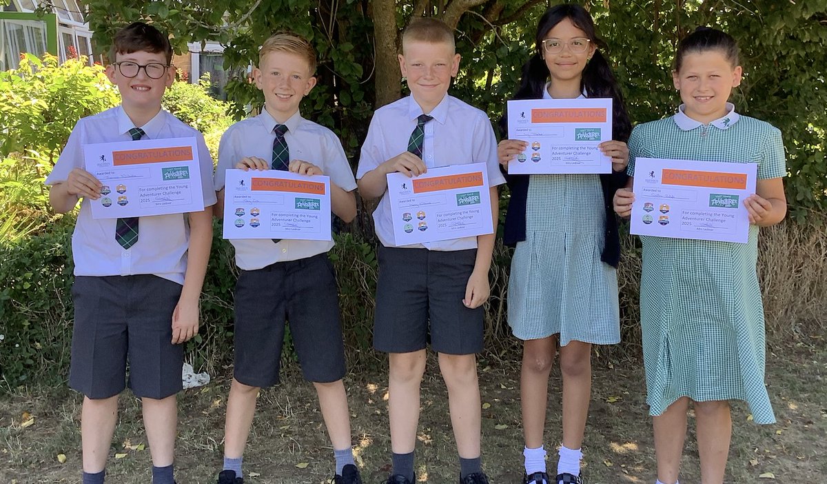 VIPS@Aylesford (@vipsaylesford) on Twitter photo Today we were able to celebrate the achievements of some of our Year 5 children who have finished their Young Adventurers programme <a href="/DofE/">The Duke of Edinburgh’s Award</a> We are very proud their success. Well done! Today we were able to celebrate the achievements of some of our Year 5 children who have finished their Young Adventurers programme <a href="/DofE/">The Duke of Edinburgh’s Award</a> We are very proud their success. Well done!