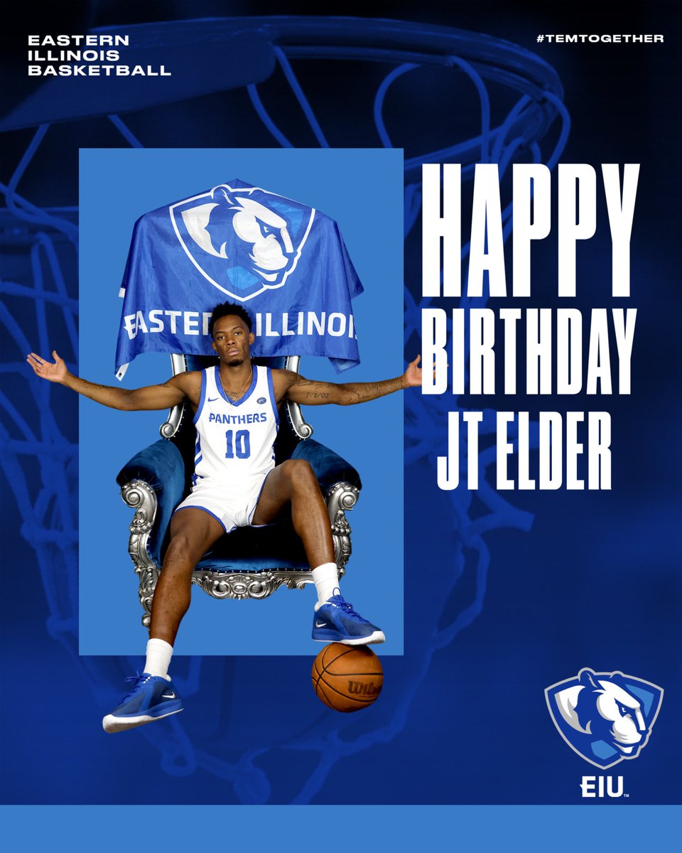 eiubasketball's tweet image. Help us wish JT Elder a happy birthday! 🎂🎉 @JT_Elder5
#TEAMTOGETHER #EIUMBB