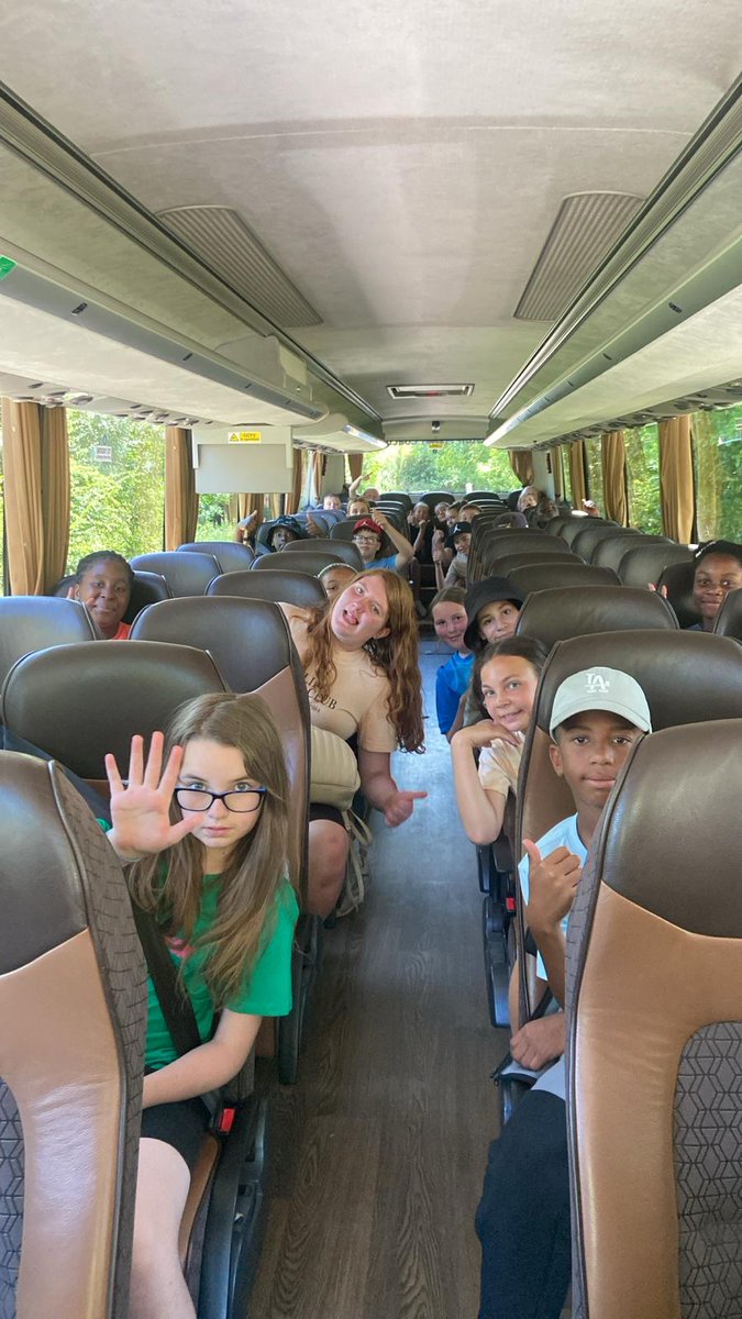 Year 6 are on their way home 💖 They will be back approx 3p.m #StGResidential