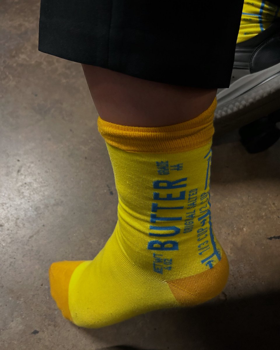 JCTVWeather's tweet image. The summer of butter! @TillamookDairy  is my favorite. Happy #FunSockFriday !@FOXBaltimore