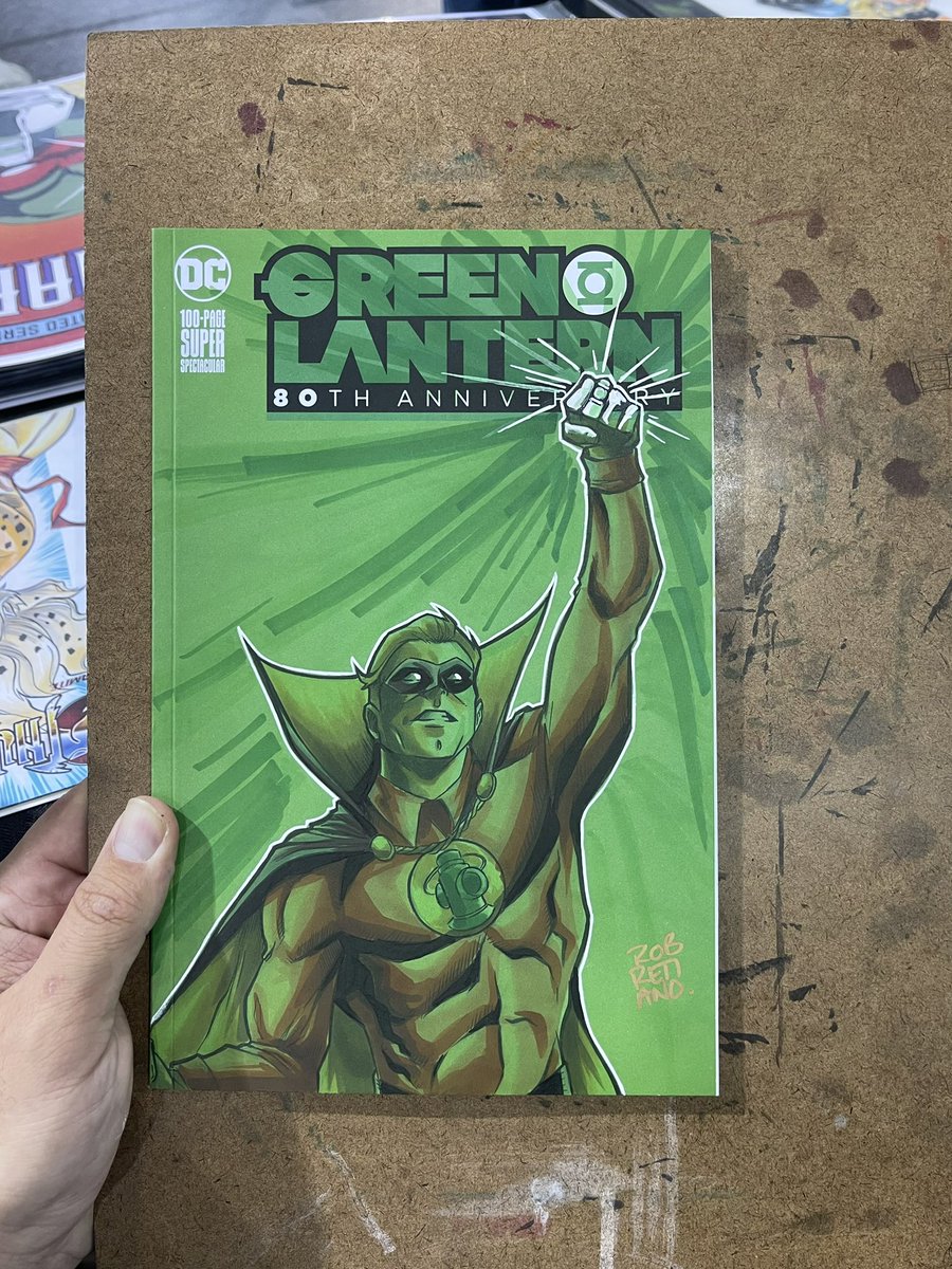 thatguydraws's tweet image. In brightest day, in blackest night
No evil shall escape my sight
Let those who worship evil’s might
Beware my power, Green Lantern’s light
#AlanScott #GreenLantern #DCcomics #sketchcover #commission