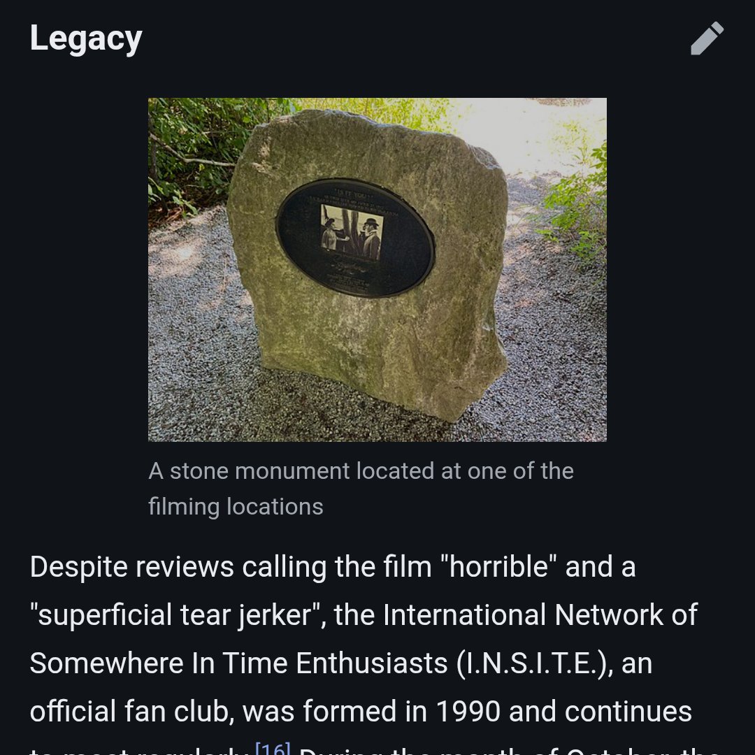 BenjaminCrew1's tweet image. Reading about the Christopher Reeve time travel movie Somewhere in Time (1980) and the Wikipedia page basically says "Despite being considered 'dog shit' by some, this movie still has shooters."