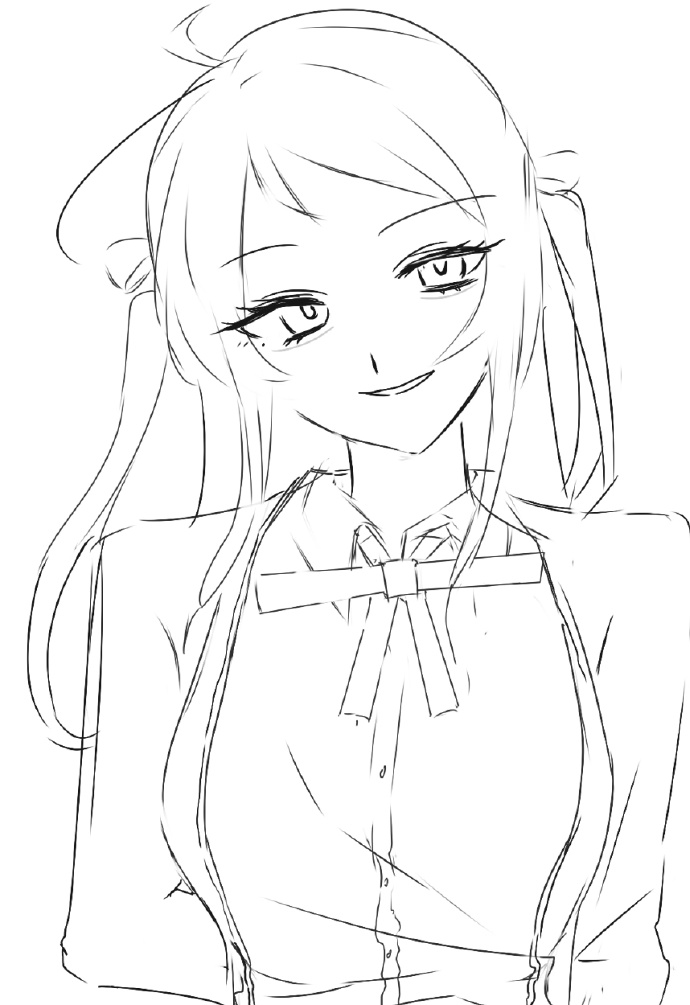 今天画的小手书的图。